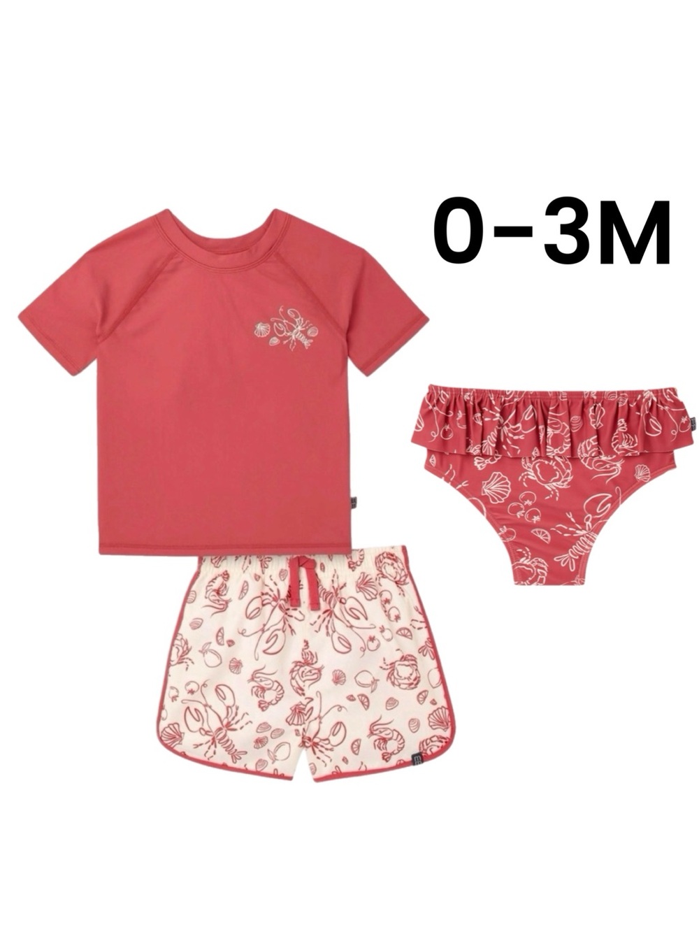 Modern Moments Baby 3-Piece Rashguard Set